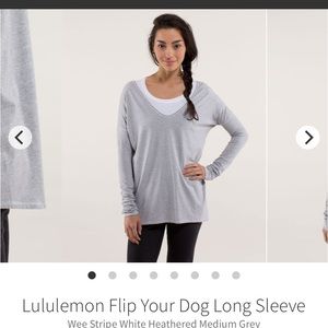 Lululemon flip your dog long sleeve tee shirt